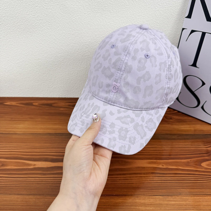 Kvinne Stilig Leopardmønster Baseball Cap Skanto