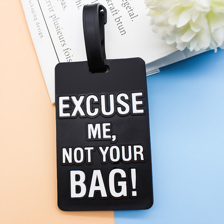 Unisex Bag tag med morsom tekst Skanto