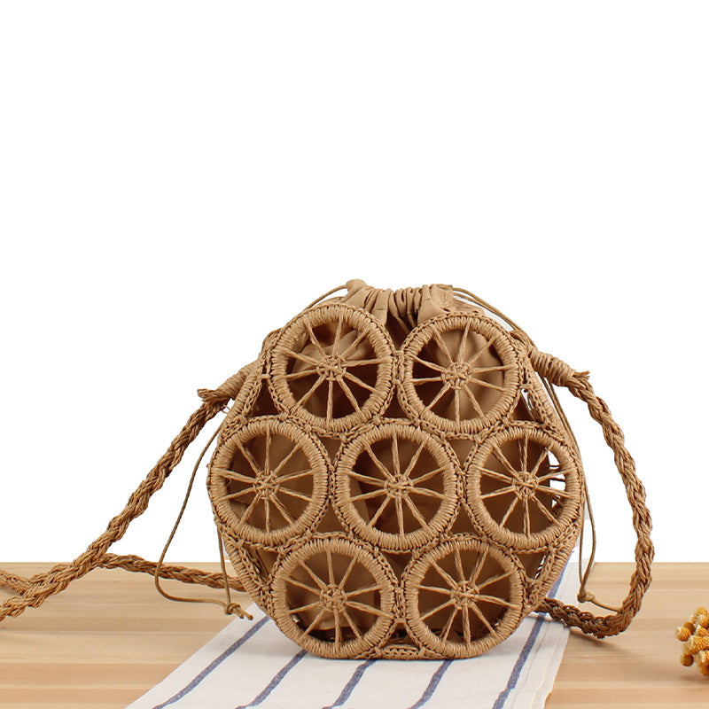 Round basket bag with unique design Skanto