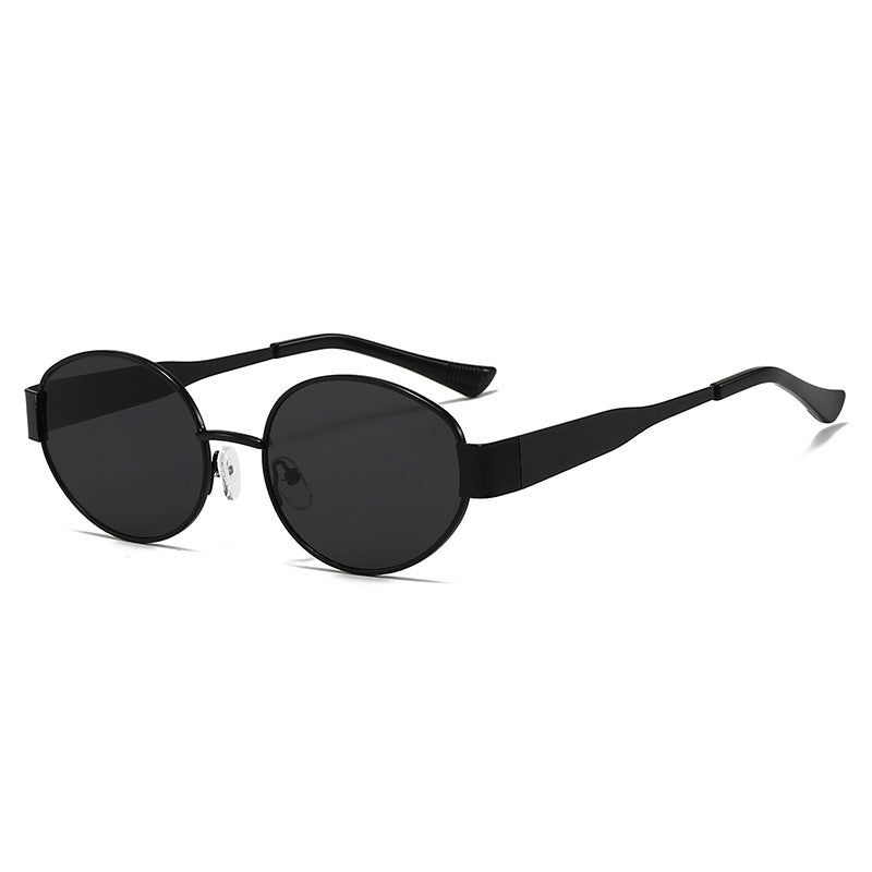 Dame Vintage solbrille i ovalt design Skanto