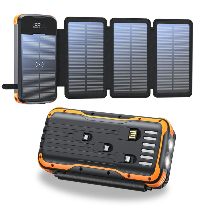 Solar-lader med powerbank og LED-lamper Skanto