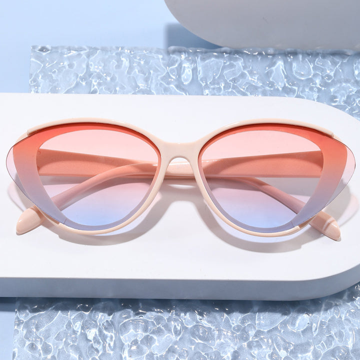 Dame Oversized solbrille med gradient Skanto