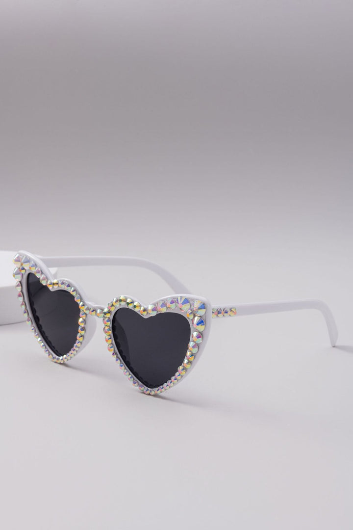 Dame Hjerteformet Glitter-solbrille Skanto