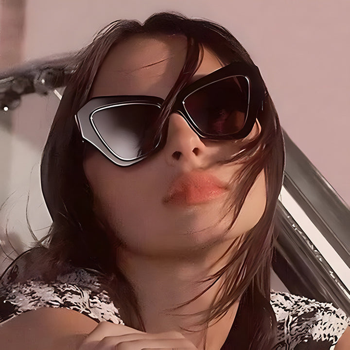 Women's trendy Cat-Eye sunglasses with elegant frame and UV protection Skanto