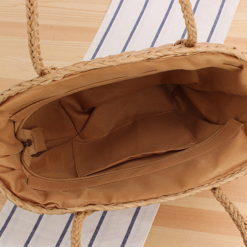 Hand-knotted shopping bags of natural weave Skanto