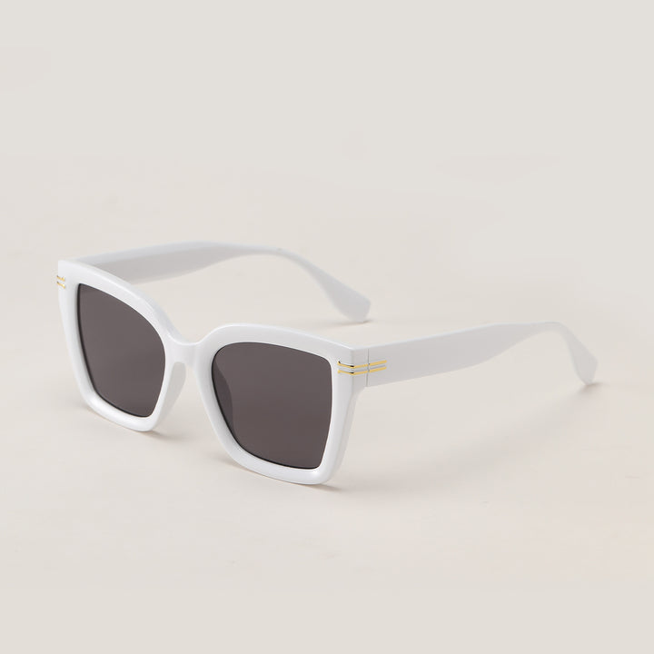 Damer trendy kvadratisk solbrille med elegant ramme Skanto