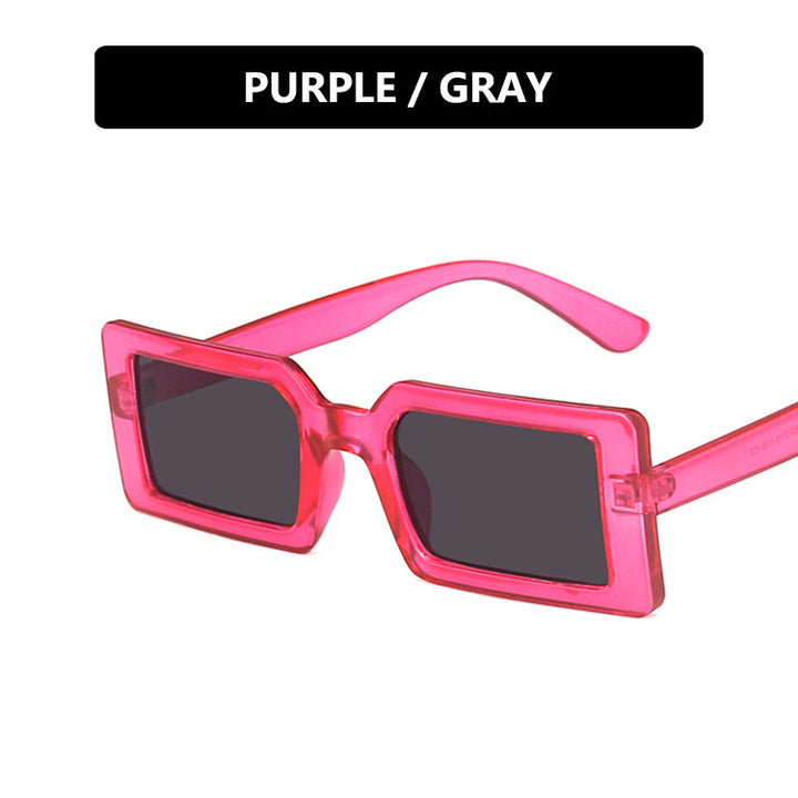 Women's square sunglasses with modern, wide frame and protective UV filter Skanto