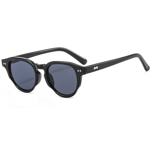 Dame modische solbrille med oval ramme og grønt glass Skanto
