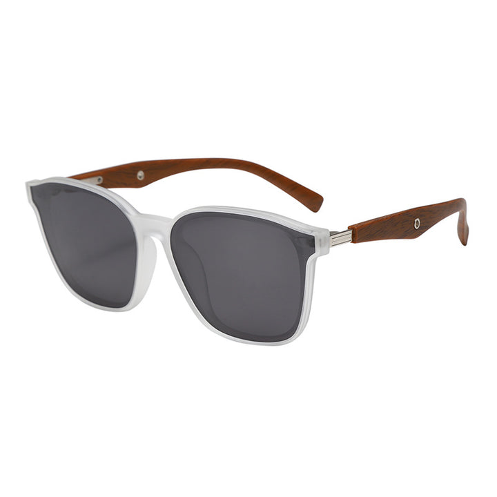 Dame stilige oversized solbriller med treakenter Skanto