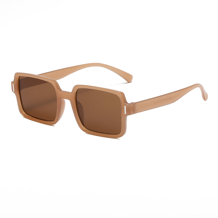 Dame kvadratisk solbrille i elegant leopardmønster Skanto