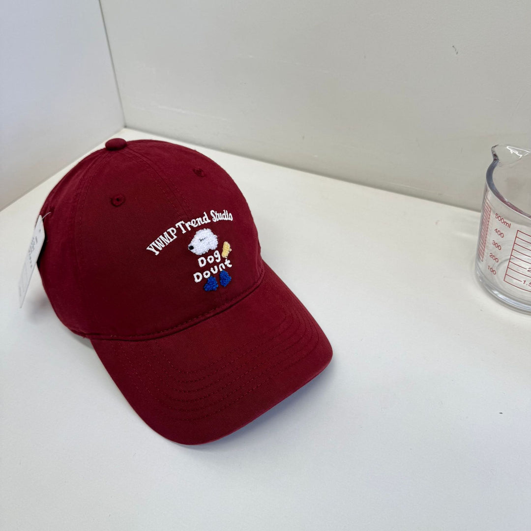 Unisex Brodert Hundetema Baseball Caps Skanto