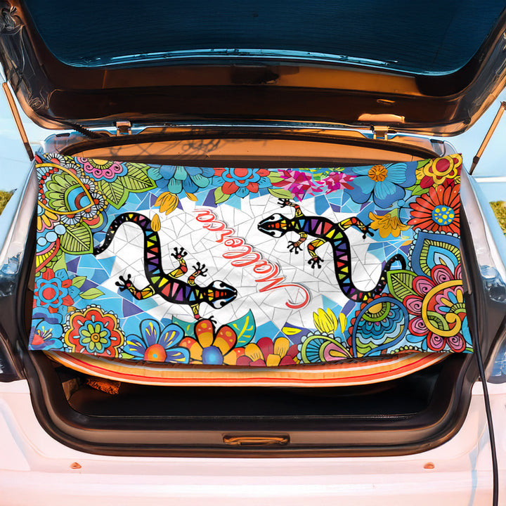Bil bagasjerommatte i kreativ flamingo-design Skanto