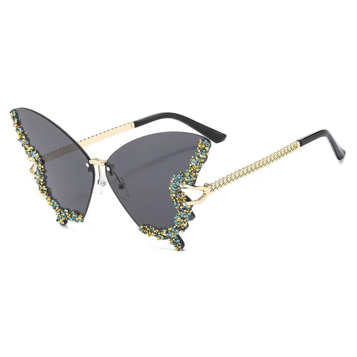 Dame ekstravagant Flügel-solbrille Skanto
