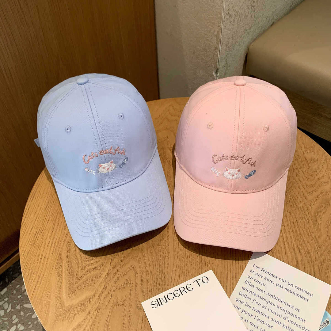 Kvinnebrodert katt-tema baseball cap Skanto