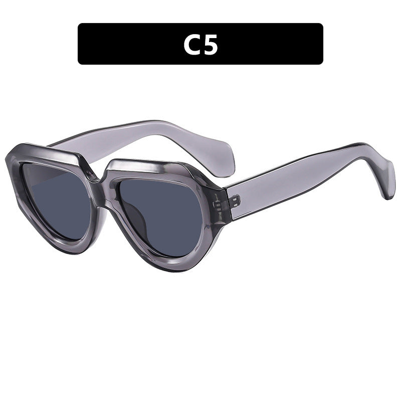 Women's fashionable sunglasses with unique square frame Skanto