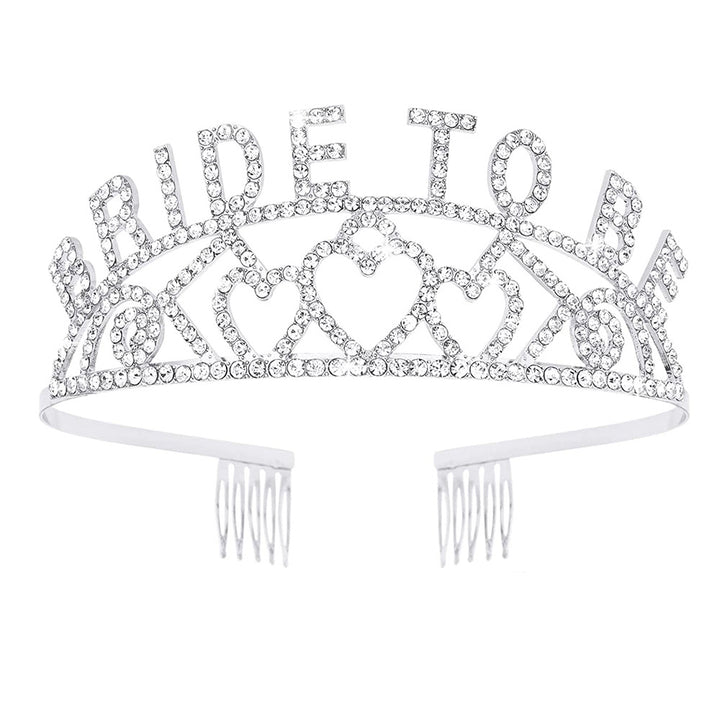 Dame Glitrende Tiara med Hjerte Motiver Skanto