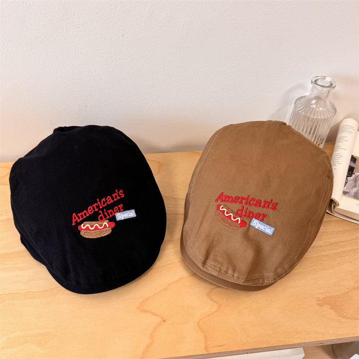Herrebrodert uformell newsboy cap Skanto
