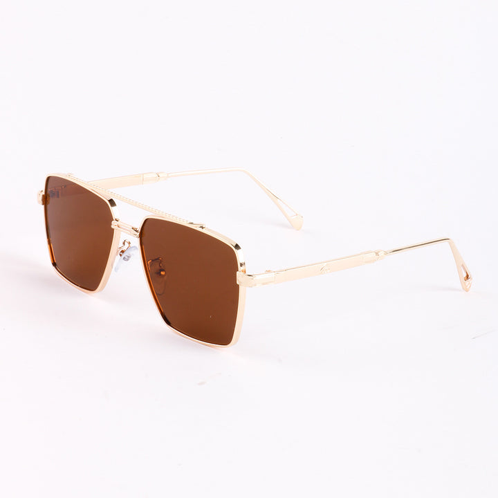 Dame oversized solbriller med elegant metallramme Skanto