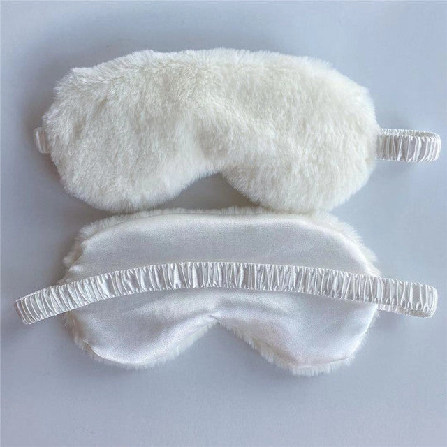 Dame nan myk Plüsch søvnmask med ergonomisk polstring og elastisk komfortbånd Skanto