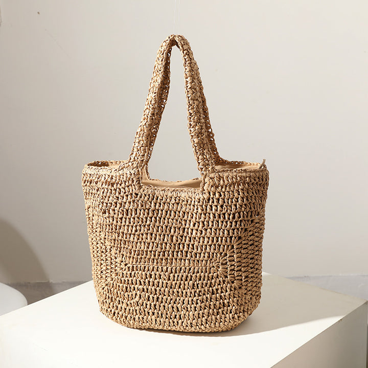 Handmade basket bag with comfortable inner bag Skanto