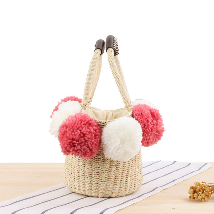Korvveske med dekorative pom poms Skanto