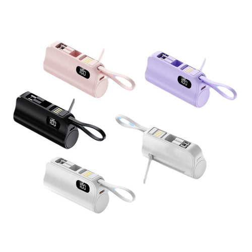 bærbar mini-powebank med digital skjerm Skanto