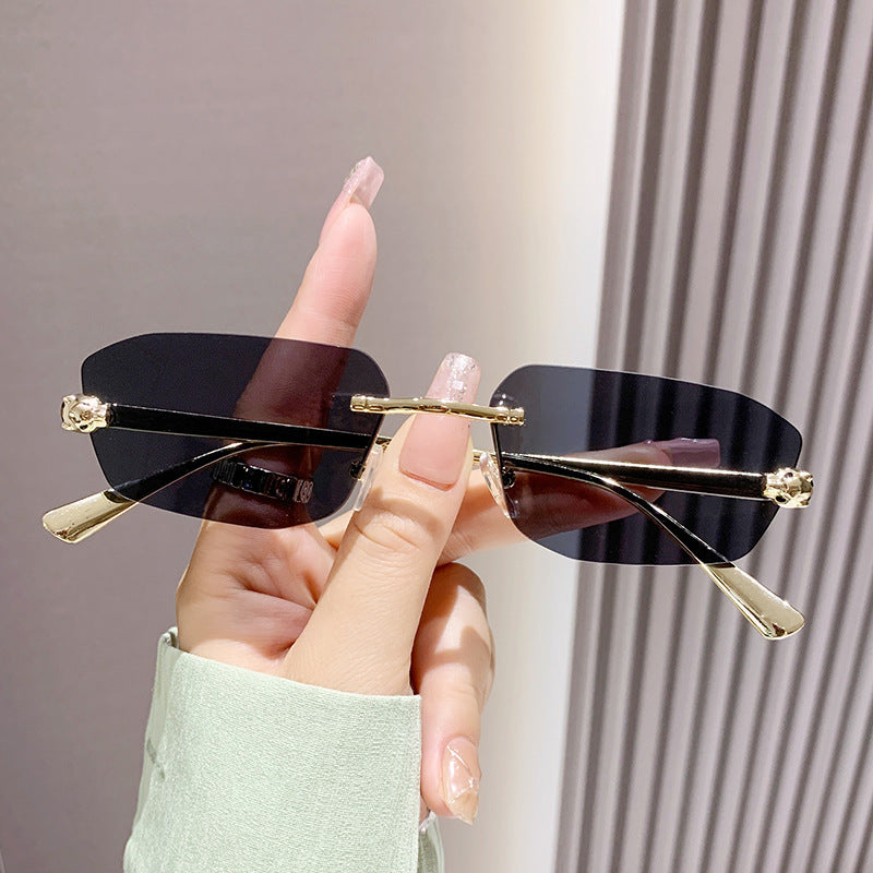 Women's Elegant Half-Rim Sunglasses Skanto