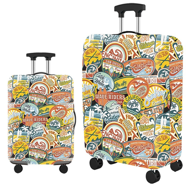 Vintage reise-tema hardt skall koffert Skanto