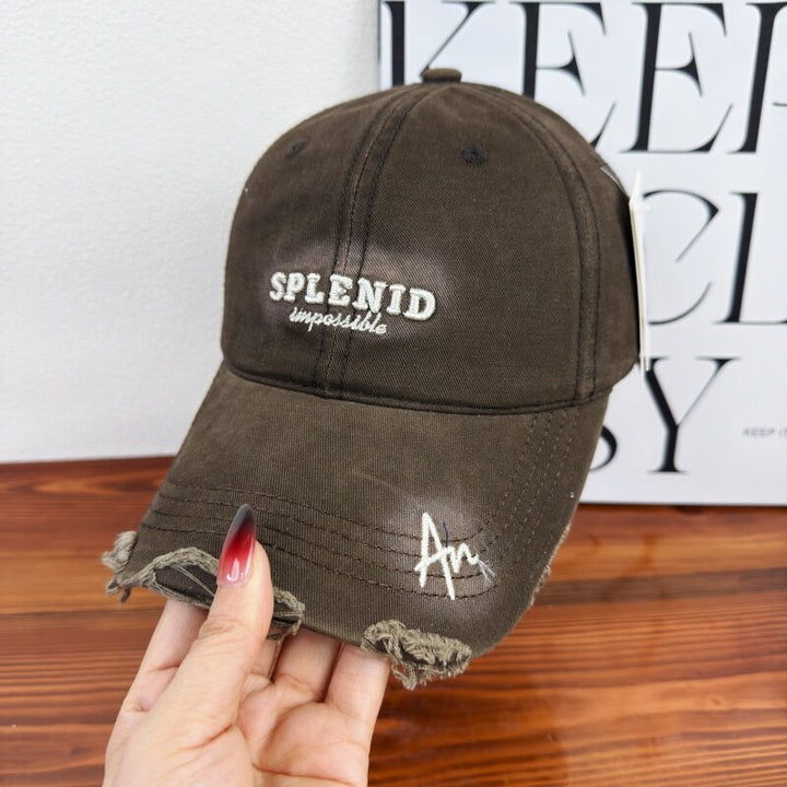 Kvinne Slitt Grafisk Baseball Caps Skanto