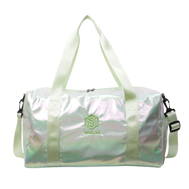 Damer Sporty Reiseduffel med glitrende materiale Skanto