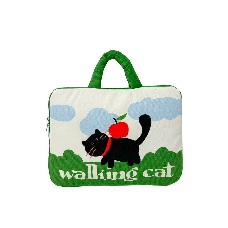 Laptoptas med kreativt kattmønster Skanto