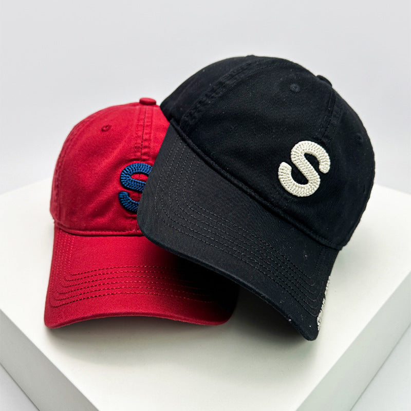 Herre Casual Bomull Slitt Caps Skanto