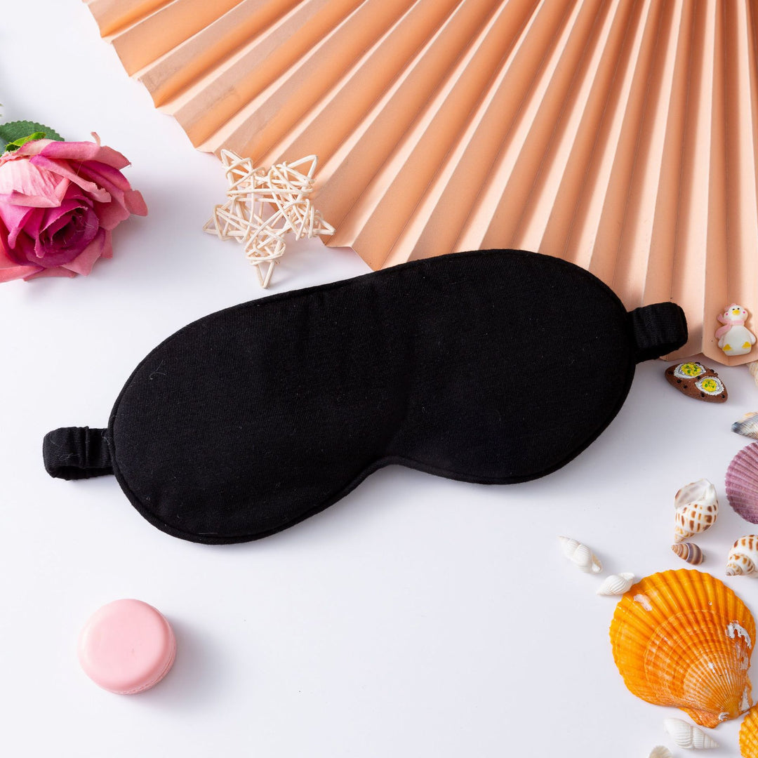 Dame nan lett bomull søvnmaske med ergonomisk polstring og elastisk komfortbånd Skanto