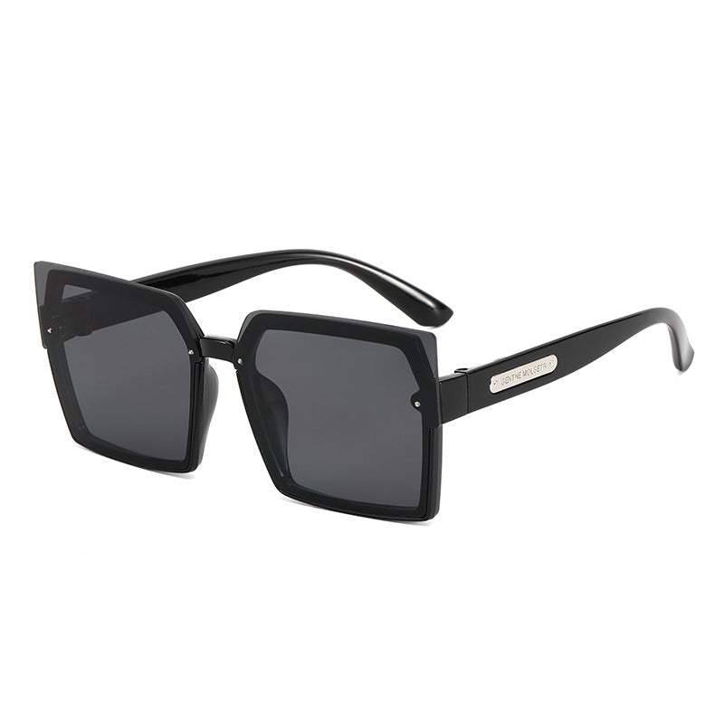 Dame Motebar Kvadratisk Solbrille med Stilig To-farget Ramme Skanto