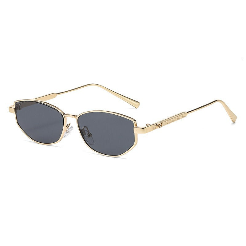 Women's elegant sunglasses with sparkling metal frame Skanto