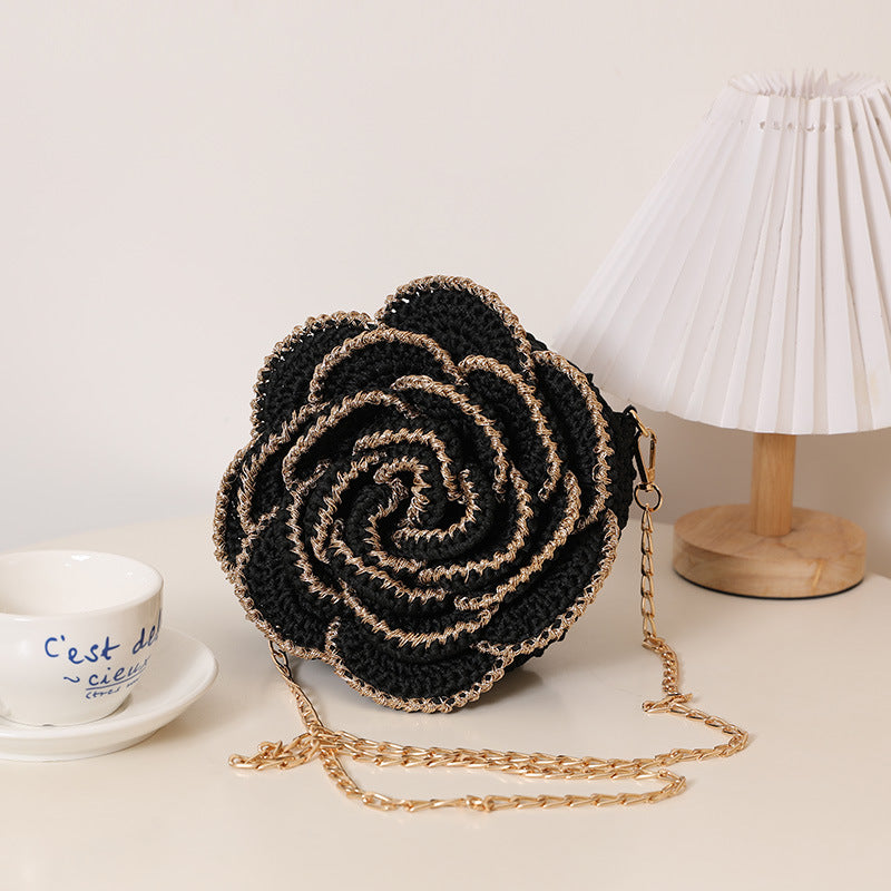 Shoulder Bag in Romantic Rose Design Skanto