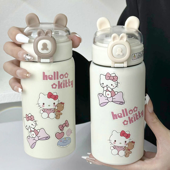 Damen Isoliertrinkflasche mit sicherem Klappverschluss und niedlichem Design Skanto