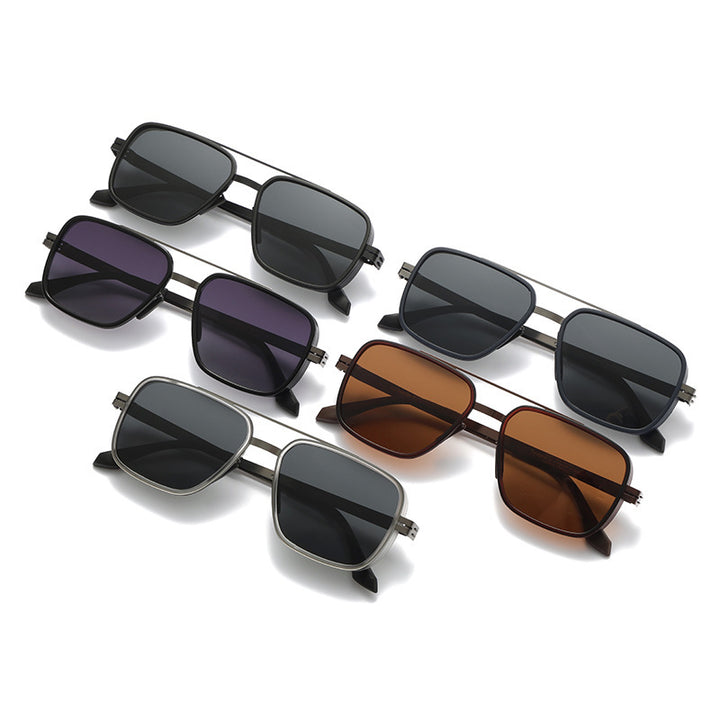 Herre premium solbrille i moderne kvadratisk design Skanto
