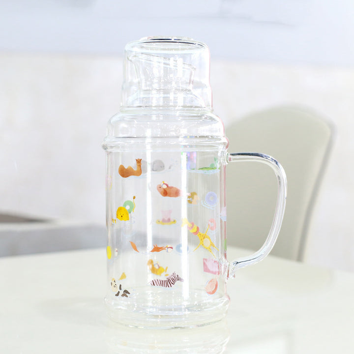 Dame Glass Mug med fortryllende dyremotiver Skanto