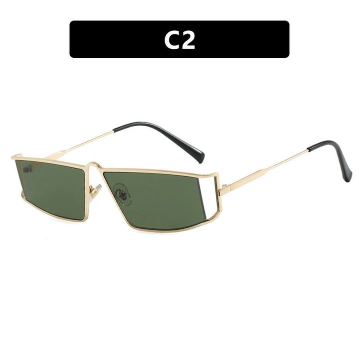 Women's trendy sunglasses in futuristic design with square lenses Skanto