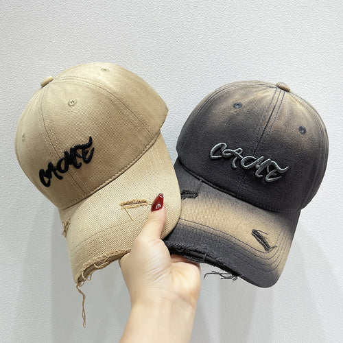 Herre Slitt Foran Brodert Baseball Caps Skanto