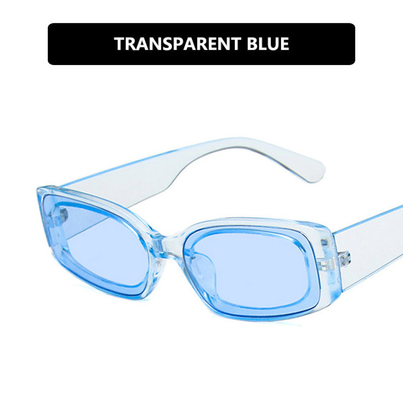 Dame moteriktig gjennomsiktig solbrille med kvadratisk design Skanto