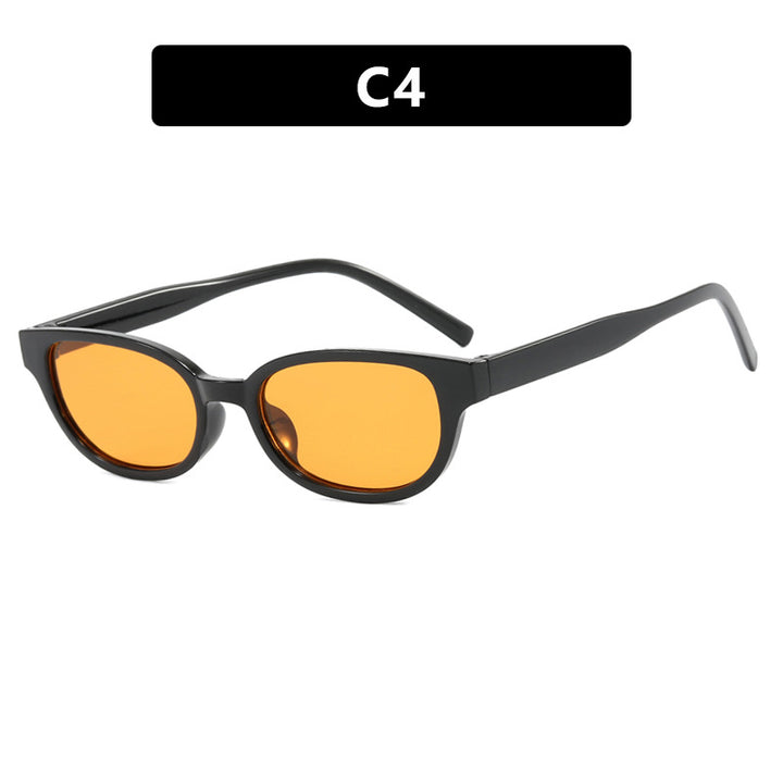Dame moteriske Cat-Eye solbriller med UV-beskyttelse og lett ramme Skanto