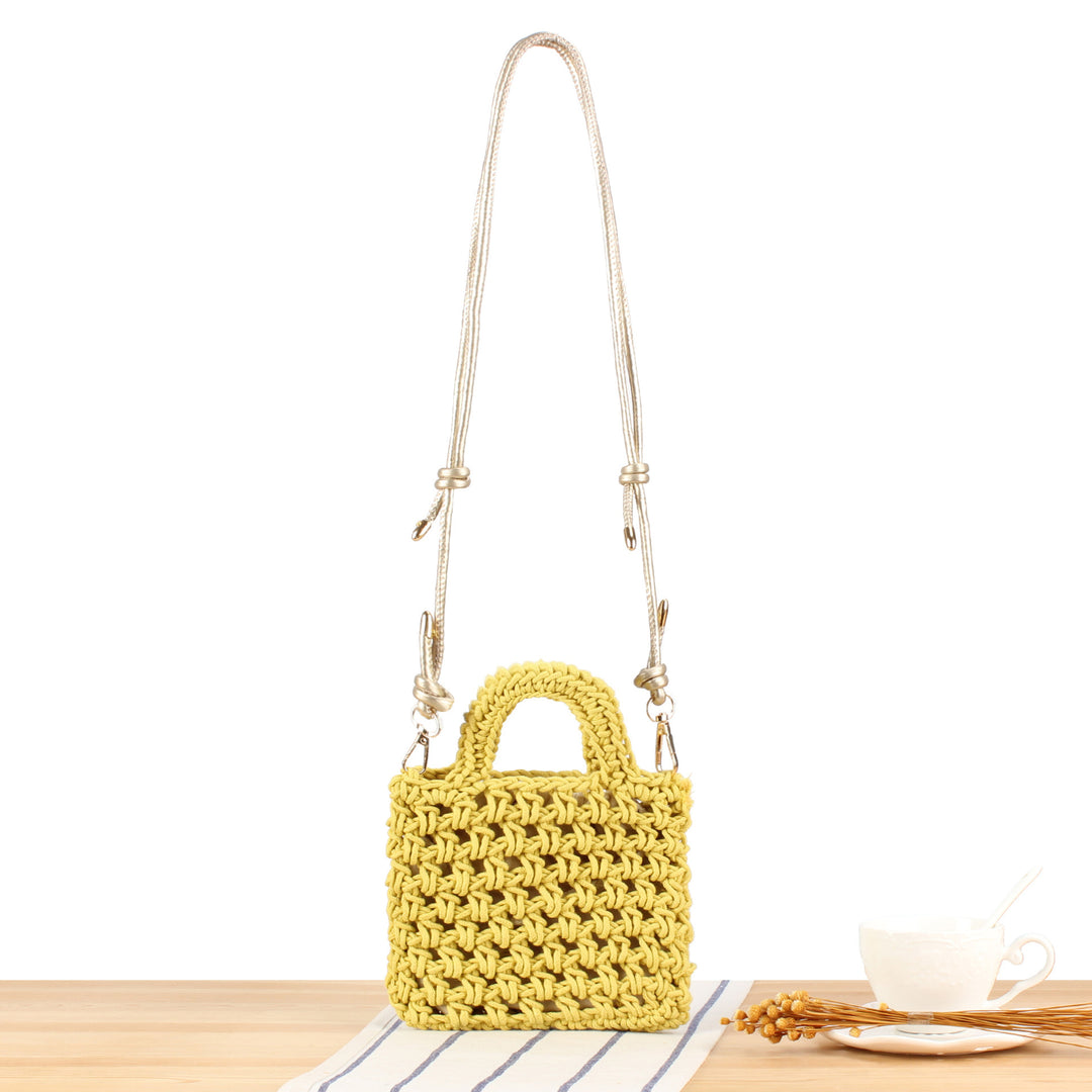 Håndbag i moderne makramee-design Skanto