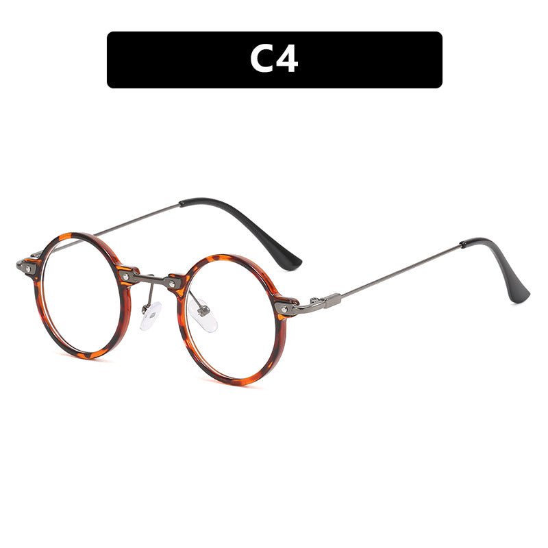 Damen moteriktig rund solbrille med stilig metallramme og polarisert glass Skanto