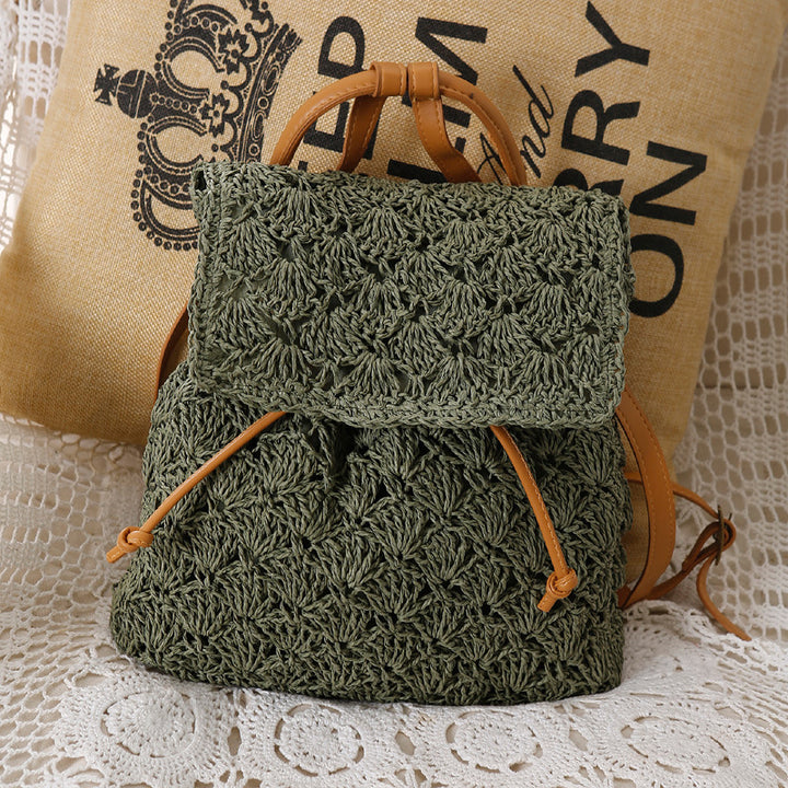 Lightweight backpack bag made of handmade natural material Skanto