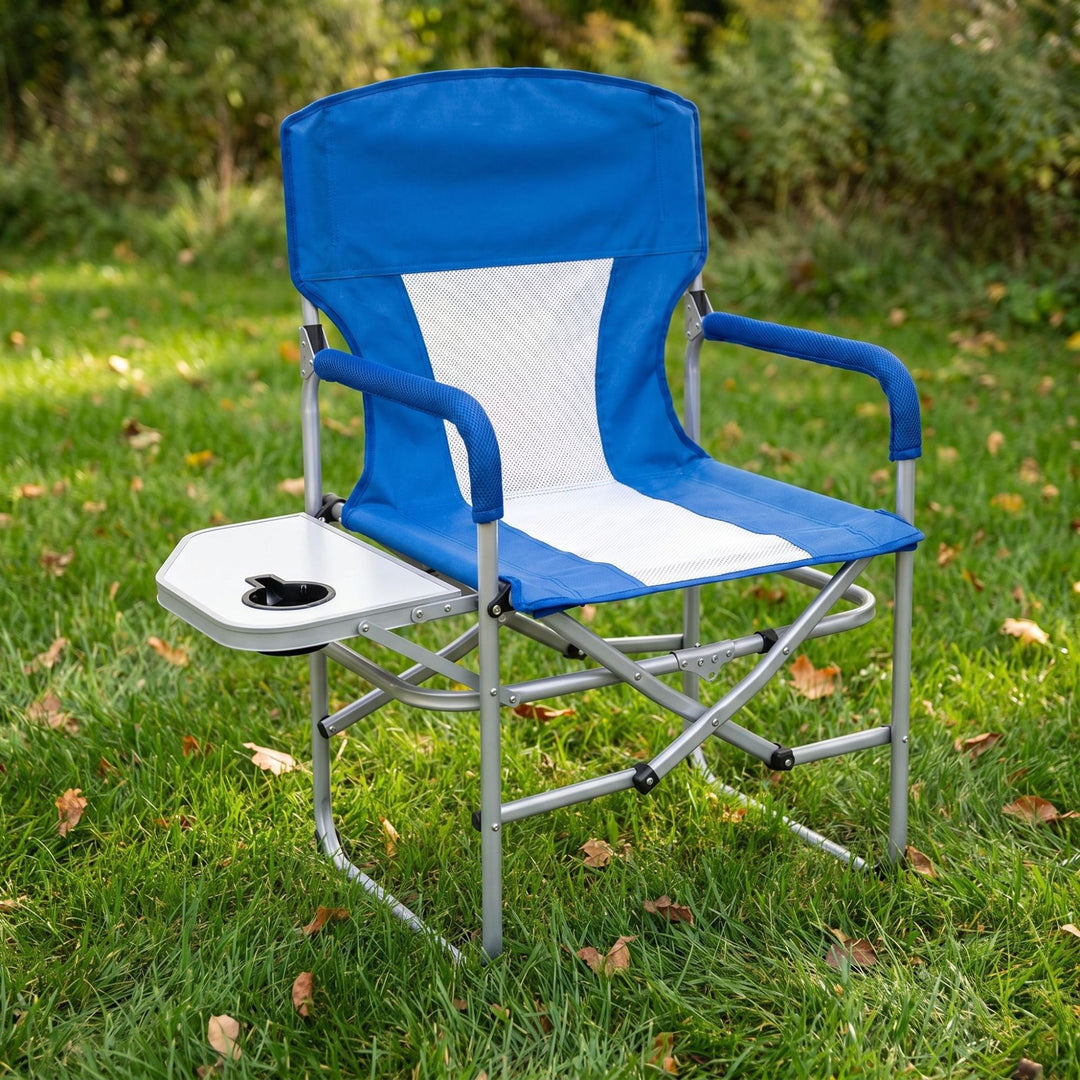 Sammenleggbart campingstol med sidebord Skanto
