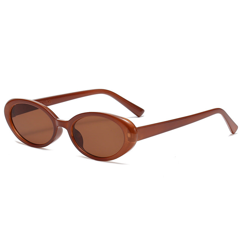 Dame elegant Cat-Eye solbriller med unik dyreprint Skanto