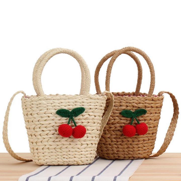 Handbag with fruity crochet motif Skanto