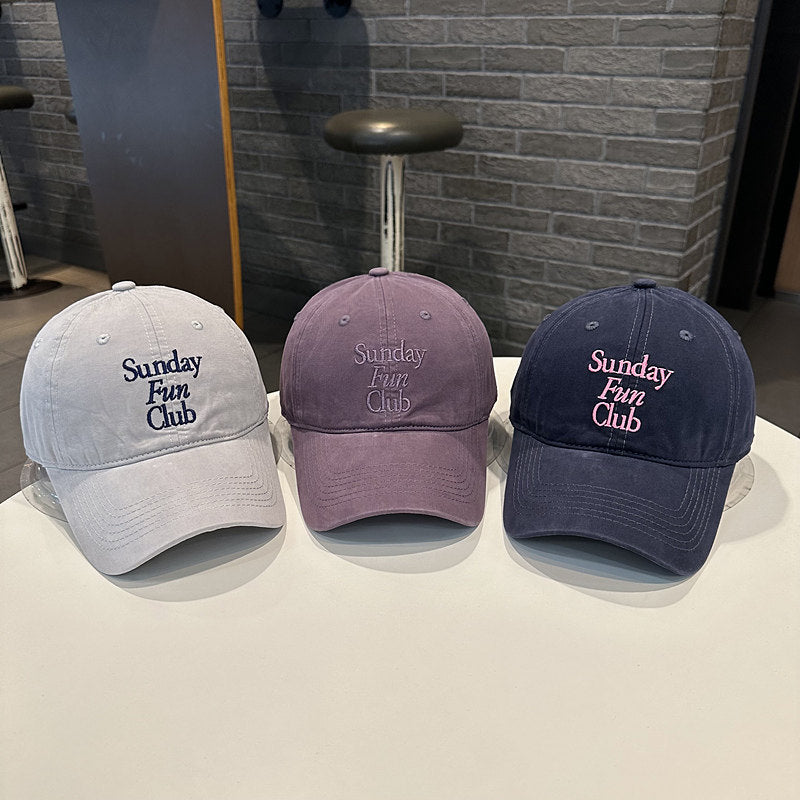 Unisex Brodert Bomull Baseball Caps Skanto